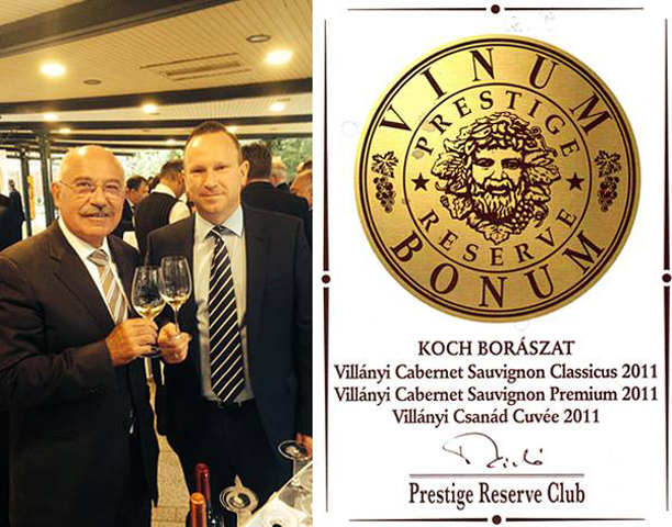 Prestige Reserve díjakat kapott a Koch Borászat