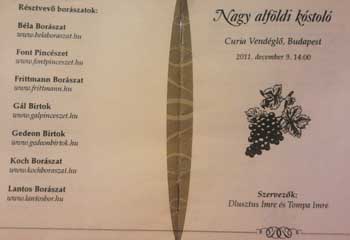 A nagy alföldi kóstoló