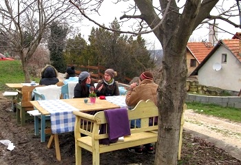 Tavaszi piknik, téli időjárással