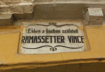 Ramassetter Vincére, a nagy borkereskedőre emlékeztek Sümegen