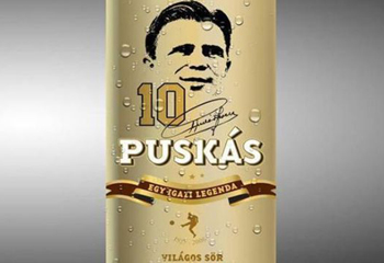 Így néz ki a Puskás sör!