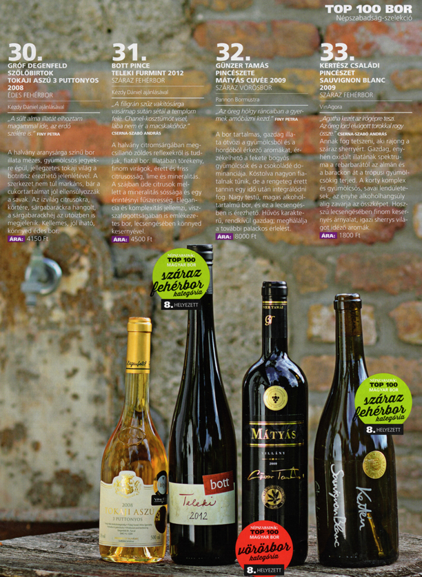 Népszabadság: Günzer bor a legjobb 10 között!