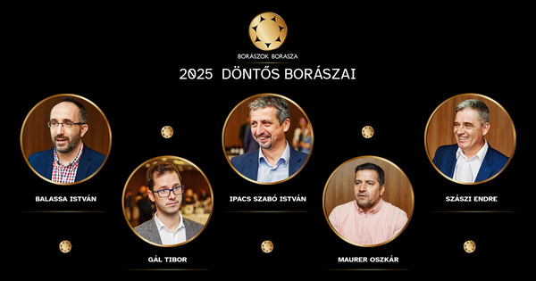 Ők öten a Borászok Borásza díj várományosai Ők öten a Borászok Borásza díj várományosai