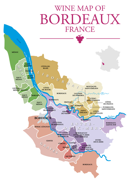 A világ két legismertebb borvidéke: Bordeaux és Champagne